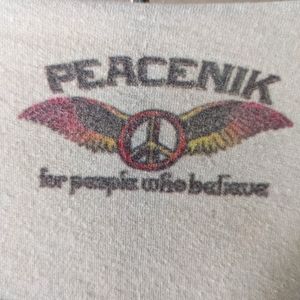Peacenik women's size medium t-shirt.